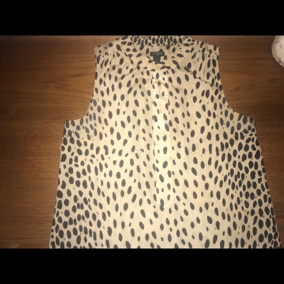 J.Crew factory Leopard print Sleeveless top - Picture 2 of 3